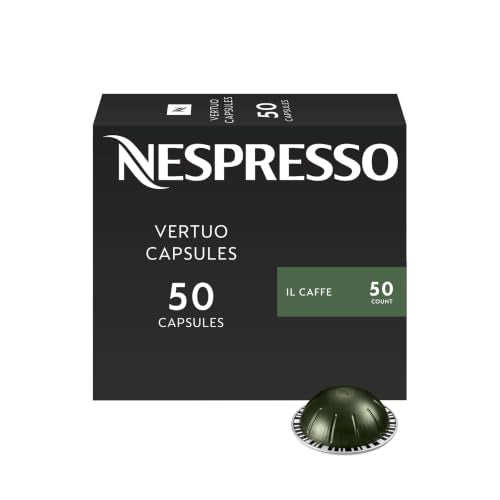 Nespresso Vertuo Il Caffè Dark Roast Coffee Pods 50-Count - Compatible with Vertuo Machines