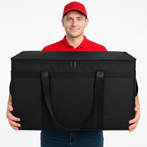Bodaon 3 Pack Insulated Food Delivery Bags, XXXL Catering Cooler Bag