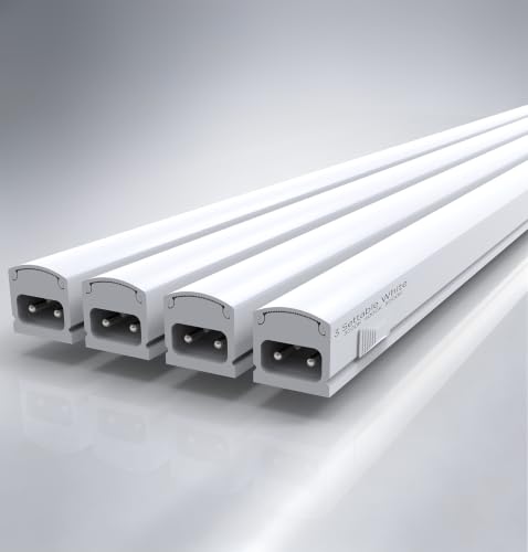 32 Inch Linkable Under Cabinet LED Lights Dimmable 3CCT Plug-in for Kitchen Shelf Closet - 4 Pack