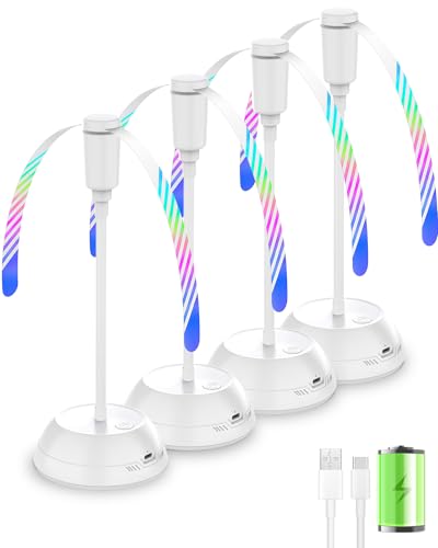 Edvision White Rechargeable Food Fan with Reflective Blades, 20H Battery