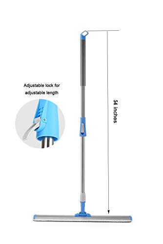 24-Inch Microfiber Wet & Dry Flat Floor Mop with Extendable Handle - Heavy Duty Commercial