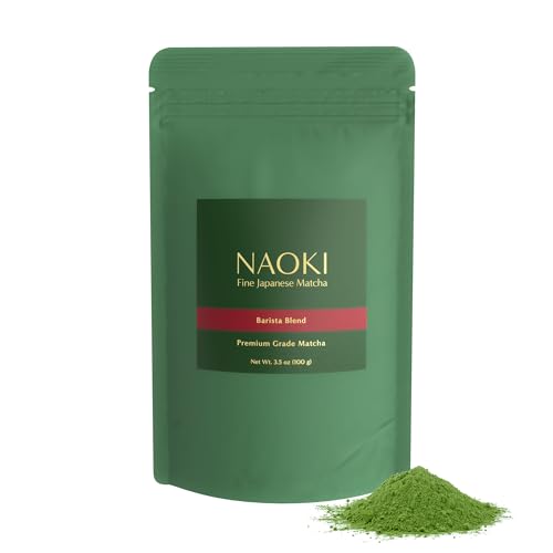 Naoki Matcha Barista Blend Premium Grade Matcha Tea - 3.5oz/100g, 50 Servings