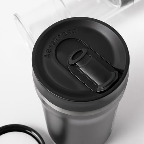 AeroPress Go Plus Portable Coffee Maker Kit - Black, Travel Coffee System