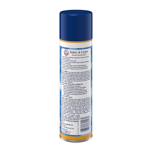 Professional Foam Deodorizer Spray - Fast-Acting Carpet & Upholstery Freshener, 15 fl oz — Pack of 8