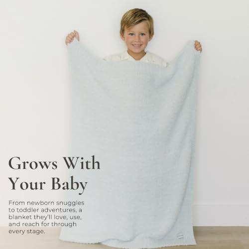 Saranoni Bamboni Baby Blanket Sky Blue 30x40