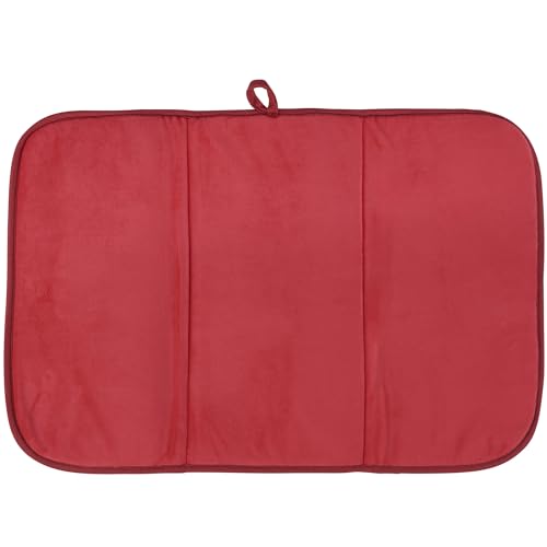 Retro Santa Drying Mat - 21x14in Foldable Kitchen Dish Dryer