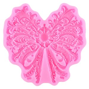 Mujiang Bow Silicone Mold Christmas Bow Fondant Molds Set of 3 - Style G