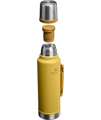 Dijon 48oz Stanley Classic Vacuum Bottle - Wide Mouth Insulated Thermos with Leakproof Cup Lid