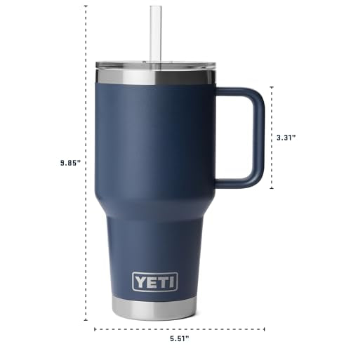 YETI Rambler 35 oz Straw Mug - Pace Purple, Insulated Travel Water Bottle
