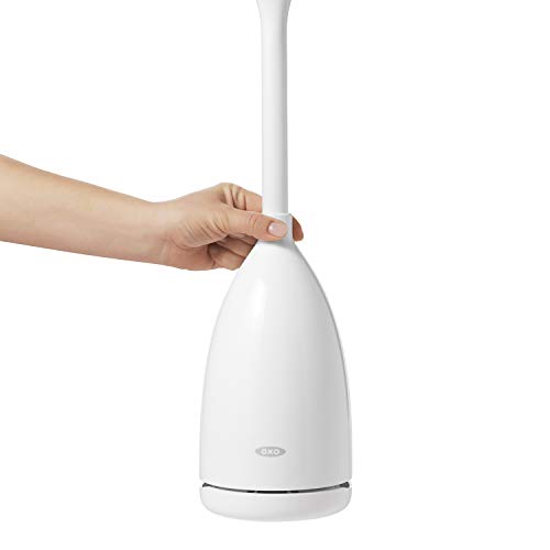 OXO Good Grips Toilet Brush with Rim Cleaner and Storage Canister