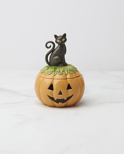 Lenox Haunted Halloween Gothic Candy Jar - Spooky Porcelain Decor, Variation of Candy Jar