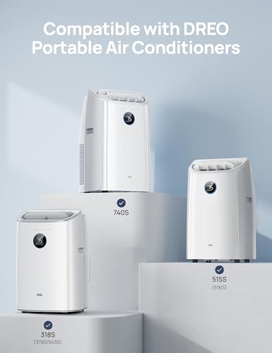 DREO Adjustable Portable Air Conditioner Window Vent Kit with 5.9