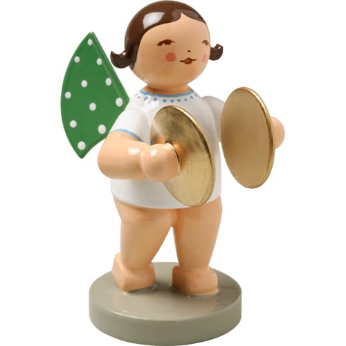 Wendt & Kuhn Brunette Hand Painted Grunhainichen Angel Cymbals