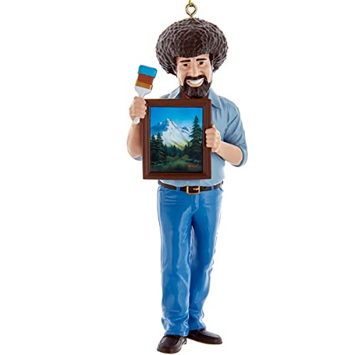 Bob Ross with Frame Ornament – Kurt Adler Officially Licensed Christmas Decor