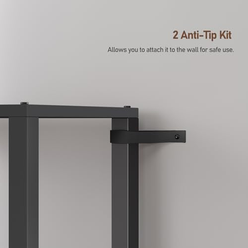 Black 6-Tier Narrow Bookshelf for Small Spaces - TUTOTAK 65.3-inch Tall Storage Rack
