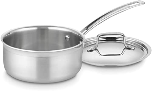 Cuisinart 1.5 Quart Multiclad Pro Triple Ply Saucepan w/Cover,