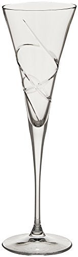 Lenox Adorn Crystal Champagne Flutes Set of 2 - 7oz Toasting Flutes, Elegant Crystal Glassware