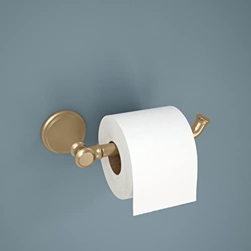 Delta Single Post Toilet Paper Holder Wall Mount Champagne Bronze 8.43x2.49 Inches