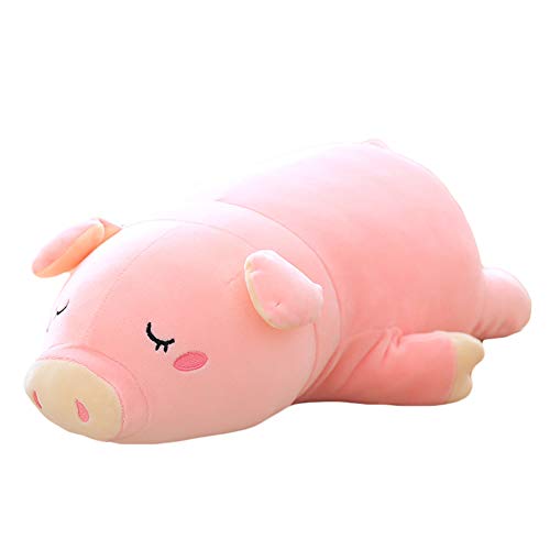 EHOTONG Pig Plush Pillow, Piggy Soft Hugging Pillow Funny Cute Pig Stuffed Animal Toys Christmas Birthday Girlfriend Gift, 18 inch