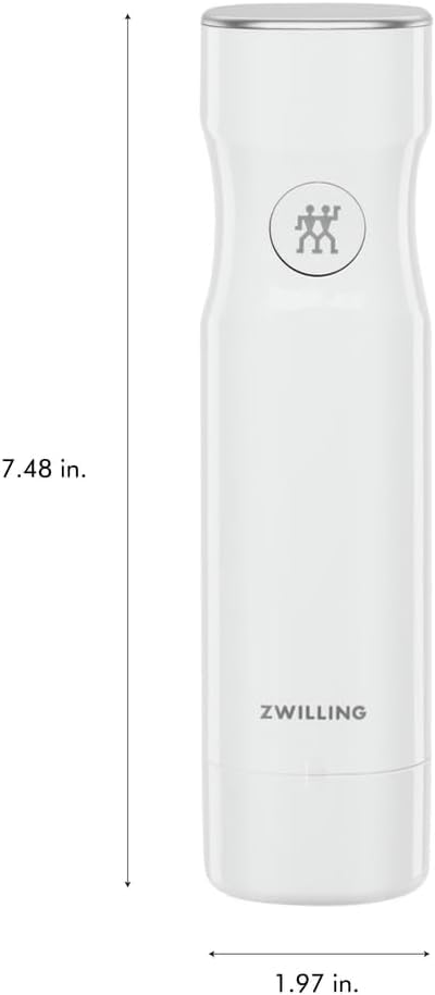 ZWILLING Fresh & Save Handheld Food Vacuum Sealer Pump White – Compact Kitchen Storage