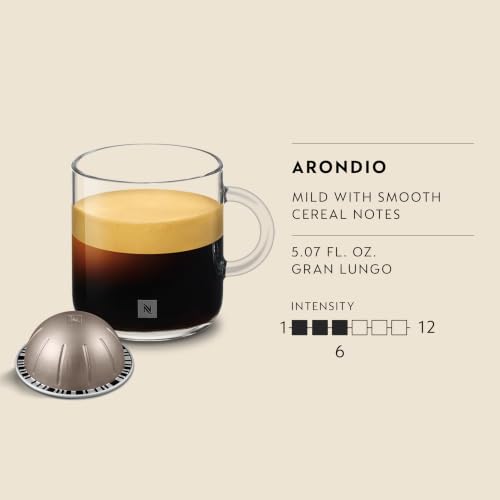 Nespresso Vertuo Arondio Gran Lungo Coffee Pods 30 Count - Medium Roast, Long Black Coffee