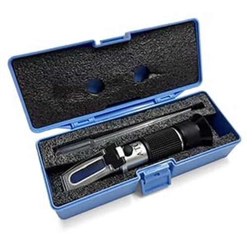 5-in-1 Refractometer for DEF Urea Concentration, Windshield Washer & PG/EG Antifreeze Freeze Point, Battery Specific Gravity - Refractometer for Coolant, Antifreeze, and Diesel Fluid