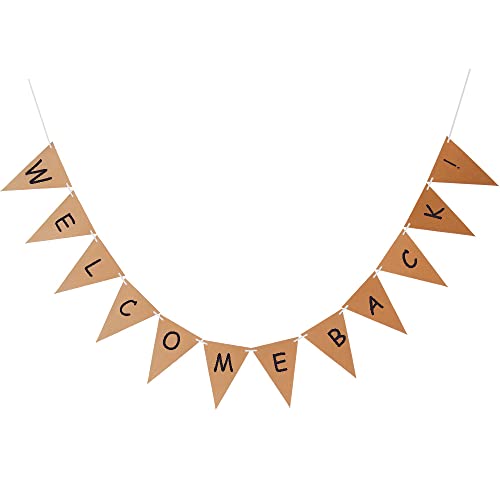 Pack 3 DIY Kraft Card Banner Make Your Own Bunting 36 Pieces 6.8 x 5.1 inch Triangle Flags Christmas Classroom Decorations Birthday Party Blank Banners with Hanging Ropes for DIY Painting Writing