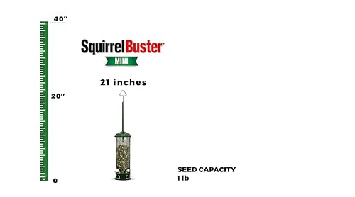 Mini Squirrel-Proof Bird Feeder - 1 Pack, Seed Saver, Compact Design