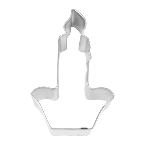 R&M 4in Cookie Cutter Candle Shape for Cookies, Fondant & Crafts