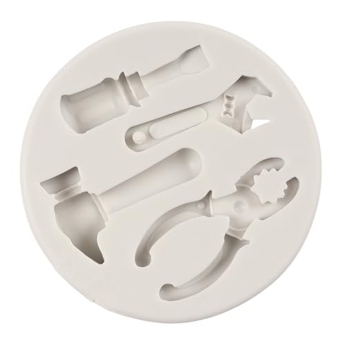 QDMOLDS Style A Construction Tools Silicone Mold for Cake & Chocolate Decoration