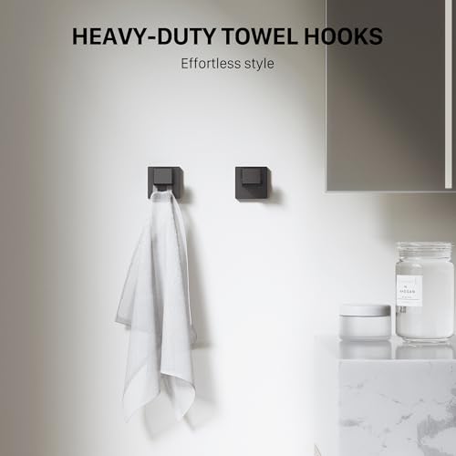 Matte Black Bathroom Hardware Set - 20-Piece 23.6 Inch Accessories with Towel Bars & Toilet Paper Holders - Variation of THIS listing