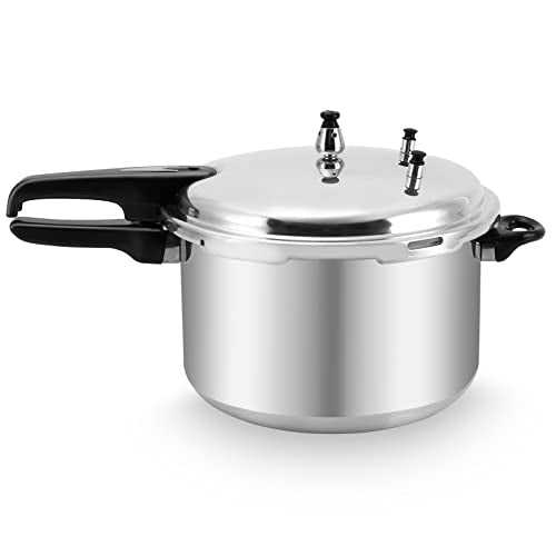12 Quart Aluminum Pressure Cooker & Canner - Large Capacity Food Preserving