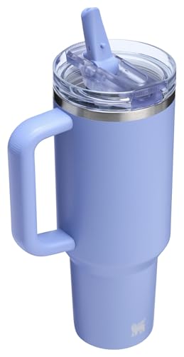 STANLEY Quencher ProTour Flip Straw Tumbler with Leakproof Lid 40 oz | Built-In Straw and Handle | Cup Holder Compatible for Travel | Insulated Stainless Steel Cup | BPA-Free | Hydrangea