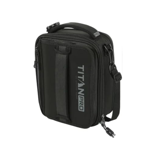 Titan PRO Expandable Lunch Box with Ice Walls Black - Keeps Food Cold 6 Hours