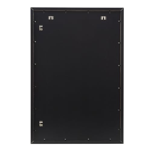 Rectangular Wood Poster Frame 24x36 Inches Black - Sturdy Artwork Display