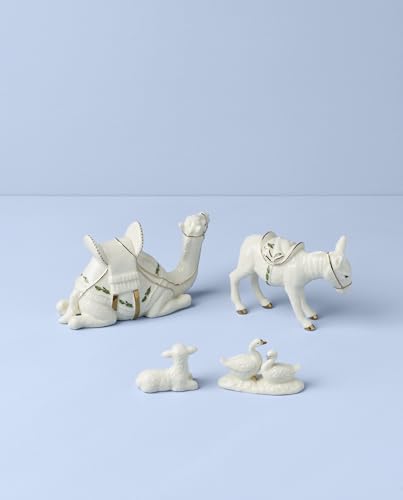 Lenox Holiday Mini Nativity Animals Set - 4-Piece Porcelain Figurines