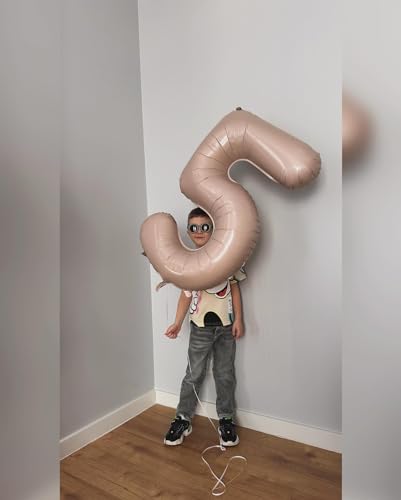 Light Brown Number 27 Balloon 40 inch, Tan 27 Number Balloons, Khaki 27th Sandy Brown Birthday Decorations, Beige 27 Year Old Women Men Light Brown Party Supplies