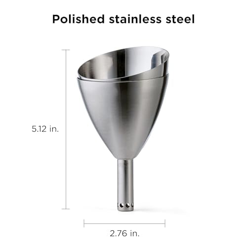 Rabbit Stainless Steel Wine Aerator Funnel with Sediment Strainer - Quick & Easy Wine Decanting