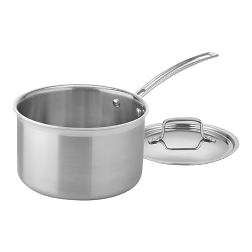 4 Qt. Saucepan with Lid - MultiClad Pro Stainless Steel Cookware - Cuisinart Variation of THIS listing