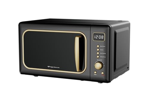 Frigidaire Retro Black Countertop Microwave Oven 0.7 Cu Ft 700W with Auto Cook