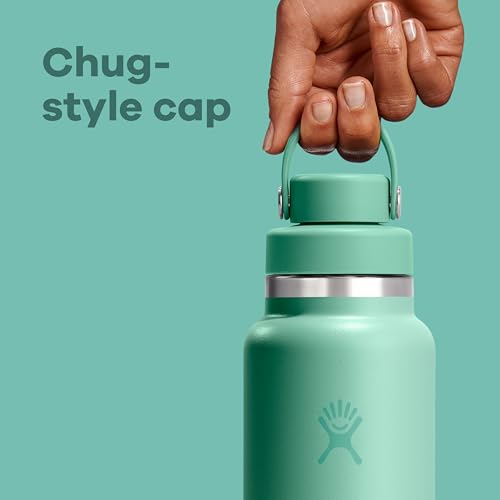 Hydro Flask 40 oz Tonal Black Insulated Stainless Steel Water Bottle with Leakproof Flex Chug Lid