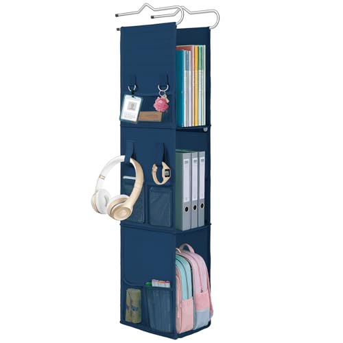 LOVEGRASS Locker Organizer with Side Pockets - Navy Blue