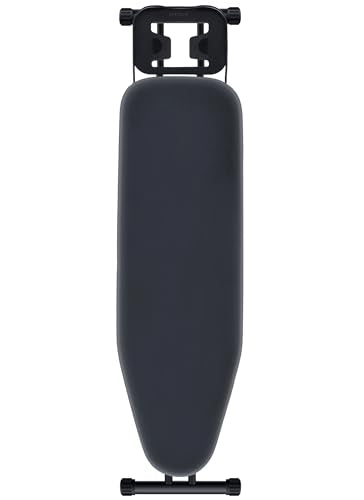 UFETGYG Black Ironing Board 43x13in with Heat-Resistant Cover & Adjustable Height