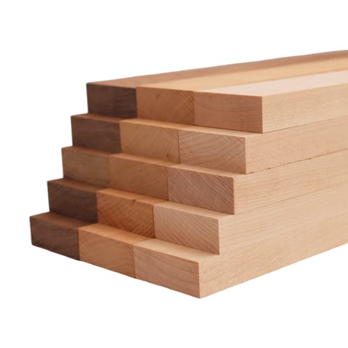 Barrington Hardwoods Hardwood Lumber Pack - 15 Pieces 3/4" x 2" x 24" (Walnut, Maple, Cherry) - Variation 1