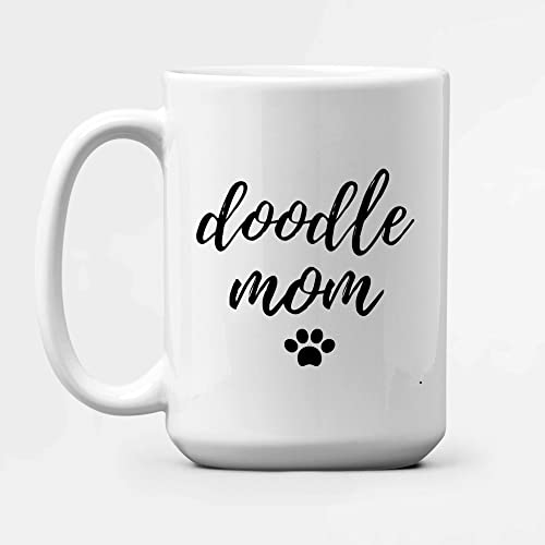 Panvola Doodle Mom Dog Lover Gifts Mug 15oz White
