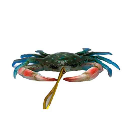 Hand Painted Blue Crab Christmas Ornament, Nautical Xmas Tree Hanging Decor, Maryland Themed Gift, 4 inches