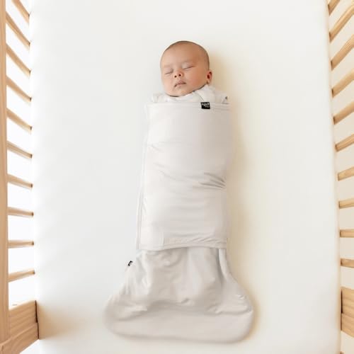 KYTE BABY Baby Sleep Bag Swaddler Oat X-Small - Bamboo Nursery Essential with Dual Zipper & Removable Band