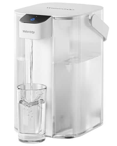 Waterdrop ED01W Electric Water Filter Pitcher - White, NSF Certified, 200-Gallon Capacity, Upgraded