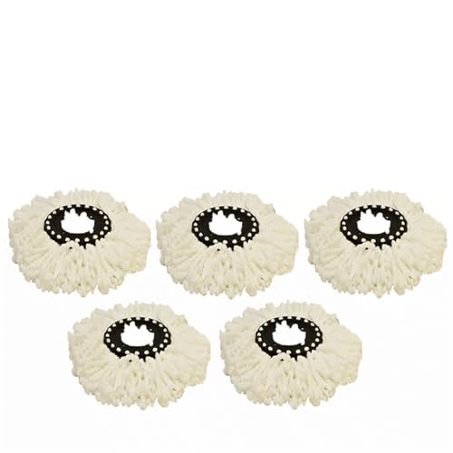 Microfiber Mop Head Replacement Set - 5 Pack for Easy Cleaning