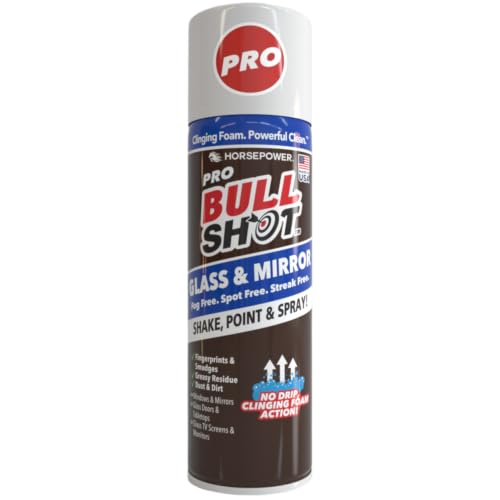 Horsepower No-Drip Foaming Glass Cleaner for Mirrors, Windows & Screens
